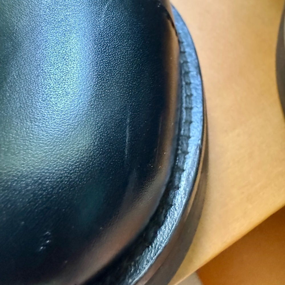 Authentic Louis Vuitton Black Leather Combat Boots women’s Sz 6 - Picture 8 of 14